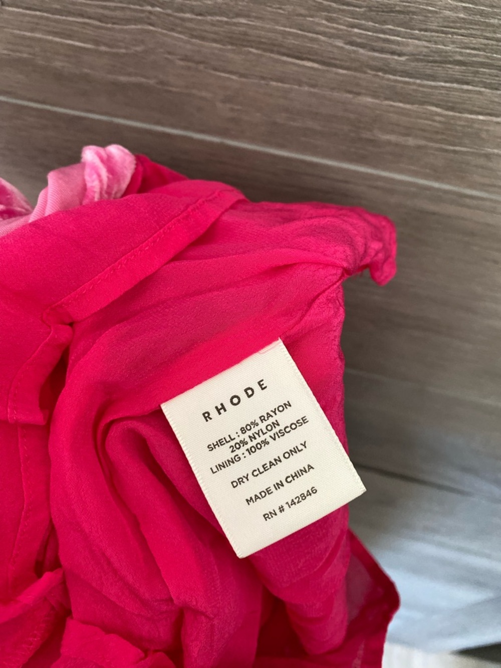 Rhode Ester Velvet Puff Sleeve Midi Dress - Picture 9 of 9